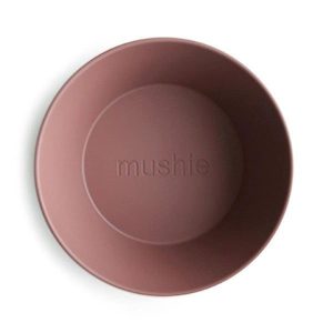 Mushie | Dinner Bowl Round (Set of 2), Woodchuck