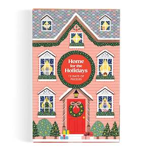 Galison | Home for the Holidays 12 Days of Puzzles, Christmas Advent Puzzle