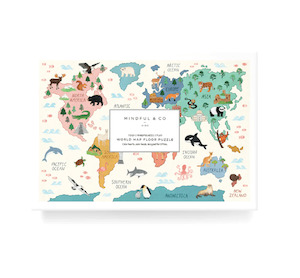 Mindful and Co Kids | World Map Floor Puzzle