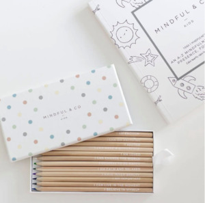 Mindful and Co Kids | Affirmation Colouring Pencils