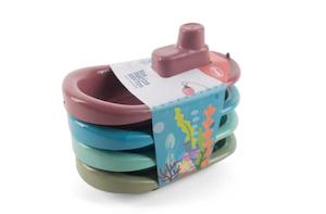 Dantoy | Blue Marine Toy Boats (Set of 4)