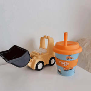 Fluffy To Go | All About Construction Fluffy Cup