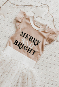 Bencer & Hazelnut | Christmas Merry & Bright, T-Shirt - Size 1