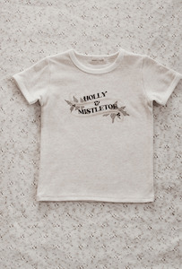 Baby wear: Bencer & Hazelnut | Christmas Holly & Mistletoe T-Shirt