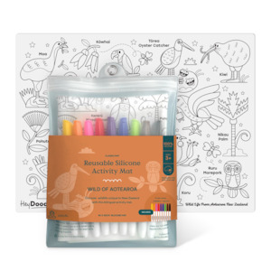 HeyDoodle | Reusable Colouring Mat, Wild of Aotearoa (Large)