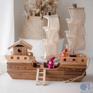 Q Toys |  Wooden Pirate Ship