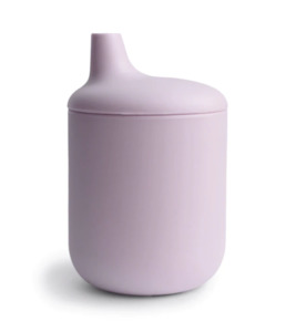 Baby wear: MUSHIE | SILICONE SIPPY CUP - SOFT LILAC