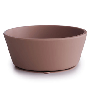 Mushie | Silicone Suction Bowl - Cloudy Mauve