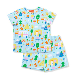 Clothing: Summer PJ Set - Happy Campers