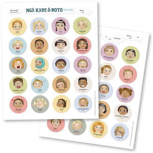 Clothing: Kuwi and Friends Magnet Set - Ngā Kare ā-Roto / Feelings