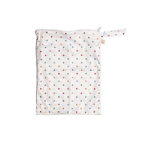 Clothing: Double Pocket Wetbag - Mint Dots