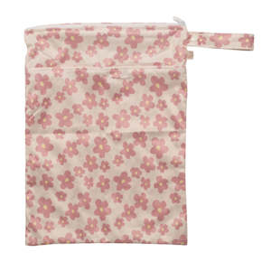 Clothing: Double Pocket Wetbag - Pink Ditsy