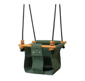 Solvej Baby Toddler Swing - Moss Green