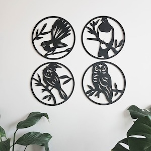 New Zealand Birds Wall Art Set