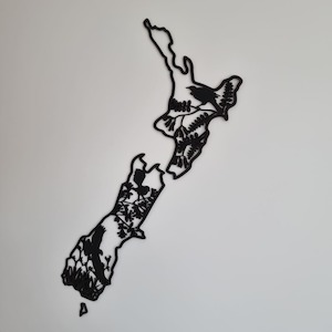 Nude Unpainted: NZ Native Birds Map