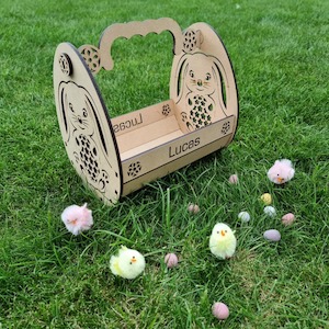 Easter Egg Basket MDF