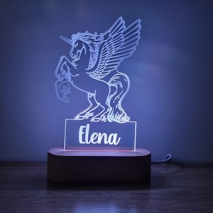 Night Lights: Night Light Pegasus Personalised Name