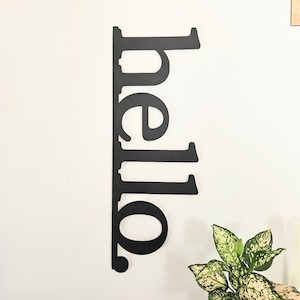 Hello  word Wall Art