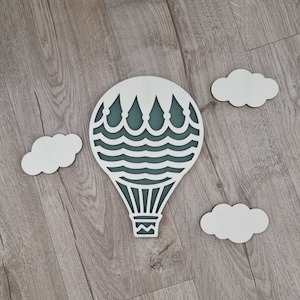 Hot Air Balloon 2 Wall Decor Set