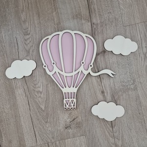 Hot Air Balloon Wall Decor Set