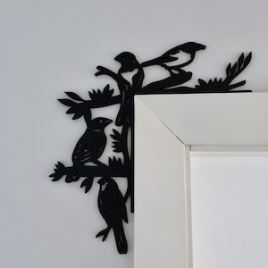 Birds on Branch Door Trim