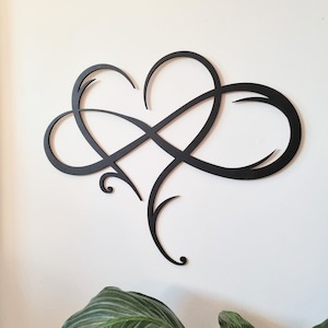 Love Heart Infinity Wall Art