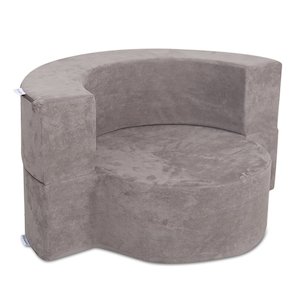 Single round modular sofa couch (Dark Gray)