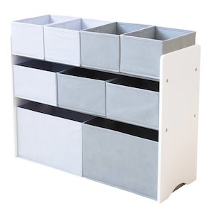 Products: Kids Storage Organizer (non-woven fabric storage – Grey)