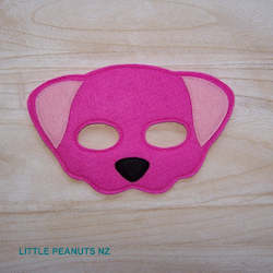 Baby wear: Mask - Dog Pink