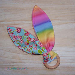 Rainbow Blue Teething Ring