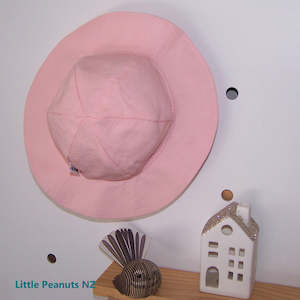 Linen Pink Baby Hat