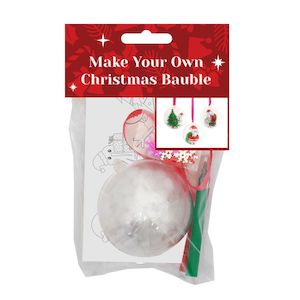 Baby wear: Xmas DYO Bauble Kiwi Ornament 7cm