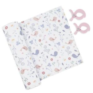 Muslin Swaddle & Pram Pegs - Sweet Tweet