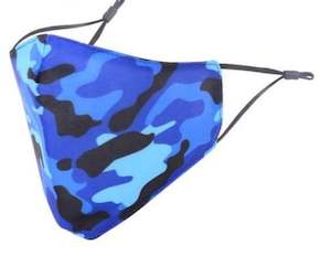 MASKiT Adult Face Mask Camo Blue