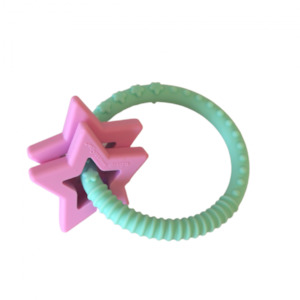 Baby wear: Jellystone Designs Star Teether - Soft Mint