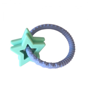 Jellystone Designs Star Teether - Soft Blue