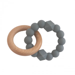 Baby wear: Jellystone Designs Moon Teether - Grey