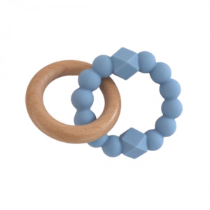 Jellystone Designs Moon Teether - Soft Blue