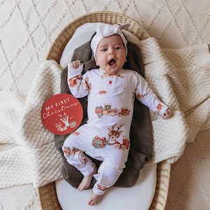 Baby wear: Reindeer Organic Growsuit