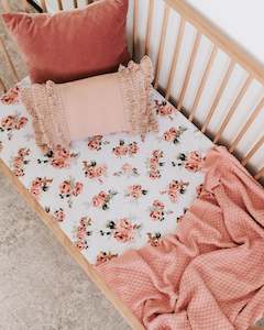 Baby wear: Rosebud | Fitted Cot Sheet