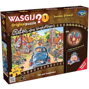 Wasgij XL: 500 Piece Puzzle - Sunday Drivers