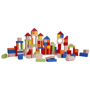 100PC WOODEN BLOCKS - BARREL