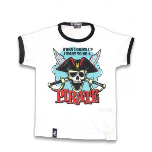 Baby wear: Six-bunnies Jolly RogerTee