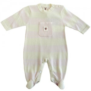 Baby wear: Nurtured By Nature Stripe Snuggle Suit