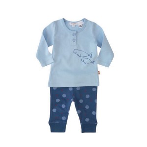 Baby wear: Purebaby Organic Powder Blue PJ Set