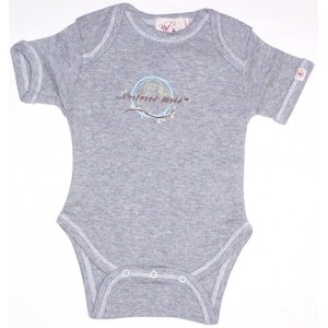 Baby wear: Nurtured by Nature Organic Bodysuit - Grey Marle