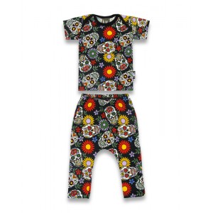 Six-bunnies Sugar Skull pjs