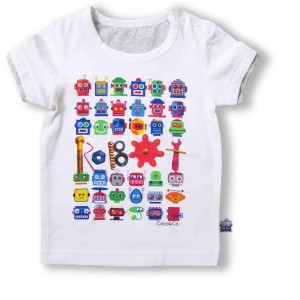 Baby Boy clothing - White elephant tshirt - Koko & Co