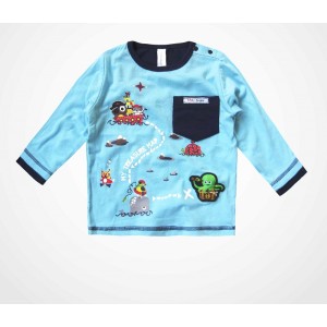 Baby Boy long sleeved tee - Treasure Hunt