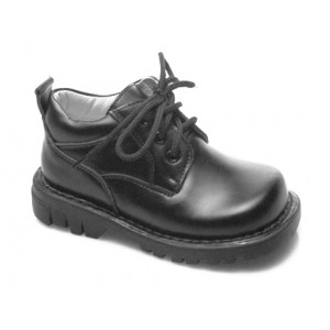 Baby wear: Alek Black Leather Shoe